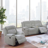 Modern Living Room Set With Pillow Arms