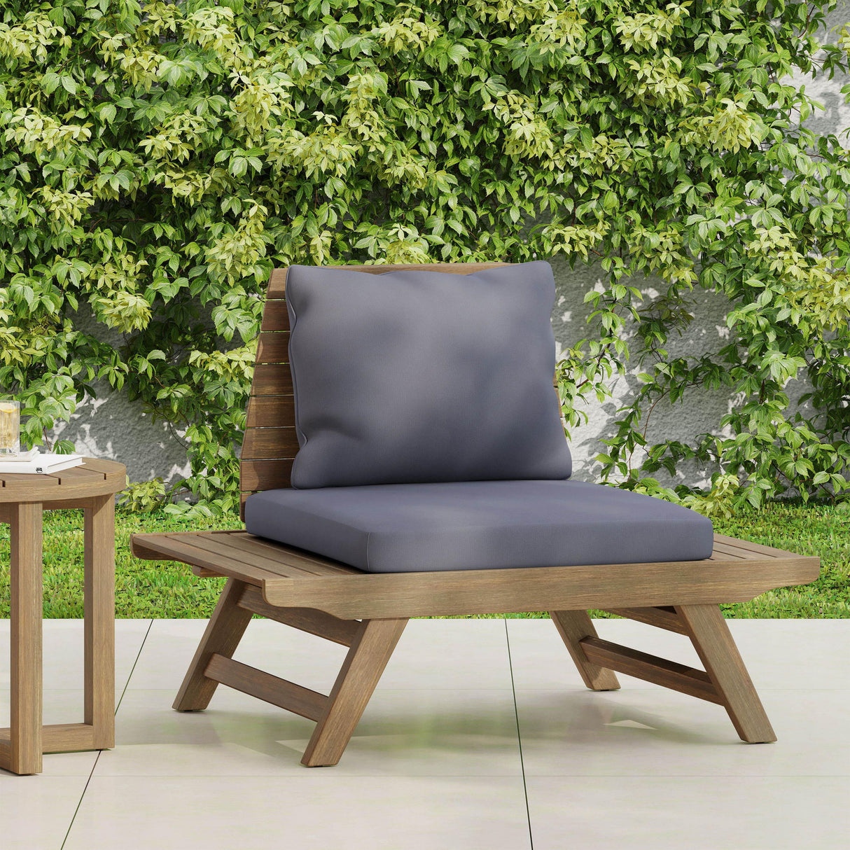 Sedona - Outdoor Club Chair With Slatted Design