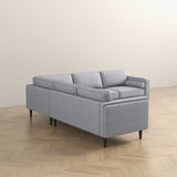 Amber - Corner Sectional Sofa - Light Gray