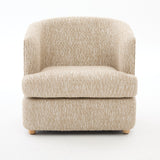 Arm Lounge Chair With Removable Seat Cushion - Light Brown