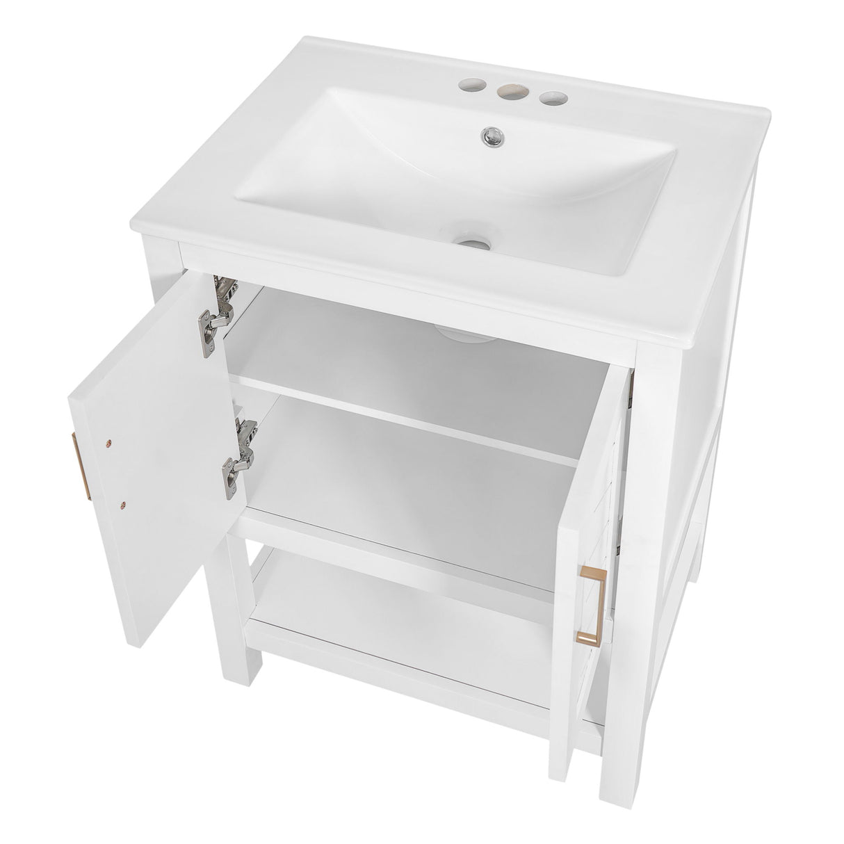 Modern Bathroom Vanity With Elegant Twill Design