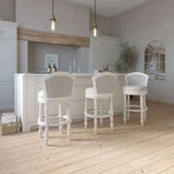 Barrel Back Stool With Swivel