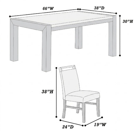 Dining Set With Table And Side Chairs