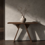 Console Table With V - Shaped Base