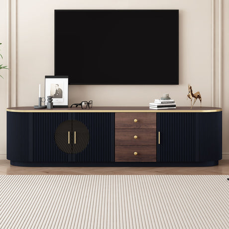Minimalist TV Stand With 3 Drawers And 1 Shelf