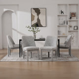 Wide Minimalist Dining Chair