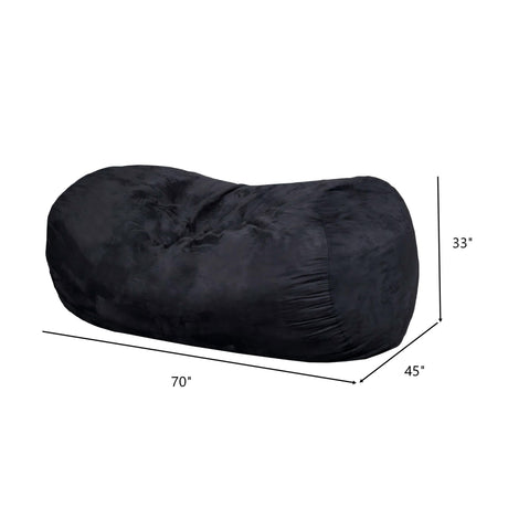 Lara - Cylindrical Bean Bag - Black