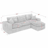 Sectional Sofa With Moveable Ottoman