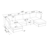 Modern Reversible Modular Sectional