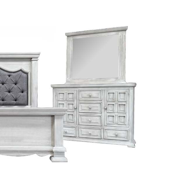 Z Castle Moon Dresser w/ Mirror - CASTLEDM+CASTLEMM