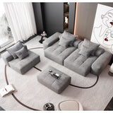 Modern Oversized, Modular Sectional Sofa With Pillows
