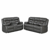 Living Room Set With Pillow Armrest And Tufted Backrest