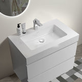 Alice - Bathroom Vanity With Large Storage, Sink, Wall Mounted