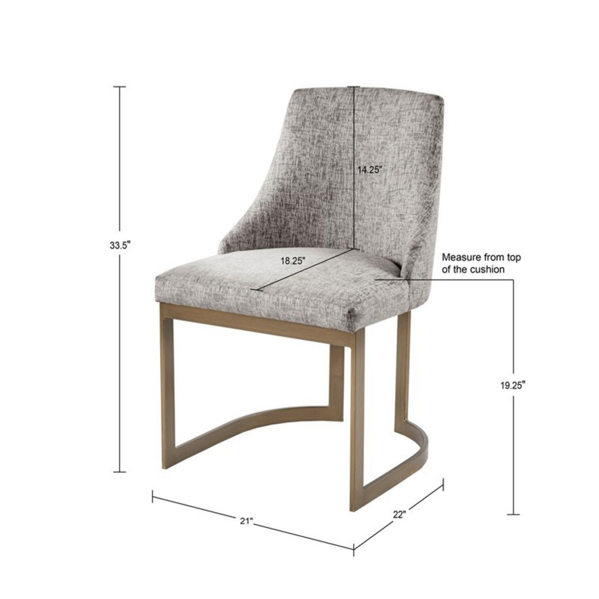 Contemporary Modern Accent Dining Chairs (Set of 2)