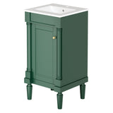 French Style Bathroom Cabinet With Sink, Adjustable Shelf