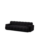 Cloud Series Minimalist Button Tufted Square Arm 3 Seater Sofa