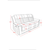 Ian - Power Reclining Sofa With LED & Global Surround System - Charcoal
