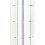 Tenley - 4 Shelf Curio Cabinet With Hexagonal Design