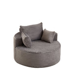 Modern Single Sofa With Backrest Pillow For Living Room