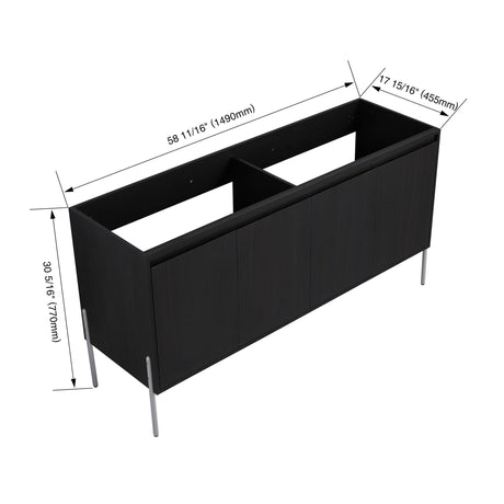 Freestanding Bathroom Vanity & Soft Close Cabinet Doors