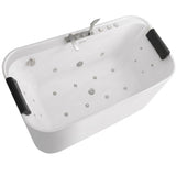 Serenity - Massage Bathtub With Whirlpool Massage, Bubble Bath, LED Air Jets And Hidden Waterfall - White