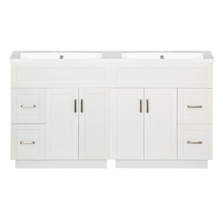 Bathroom Vanity With 2 Doors, 2 Drawers, Adjustable Shelf, Hidden Slides & Soft Close Hinges