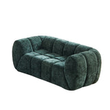 Quilted Cloud Sofa With Rounded Armrests And Piano Key Backrest Design