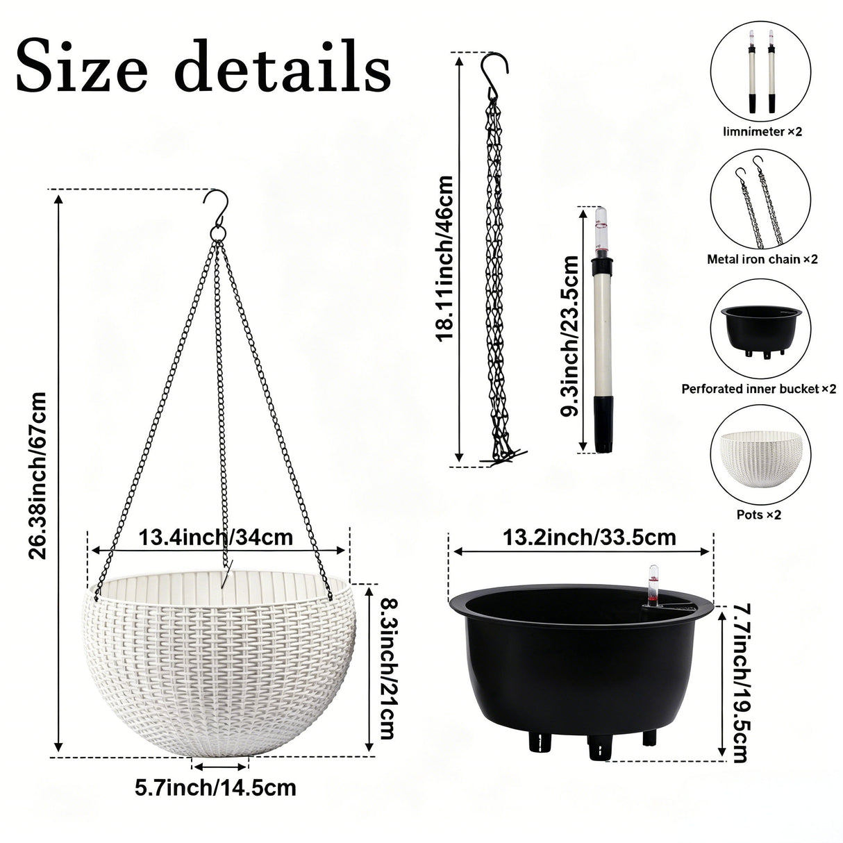 Self Watering Hanging Planter