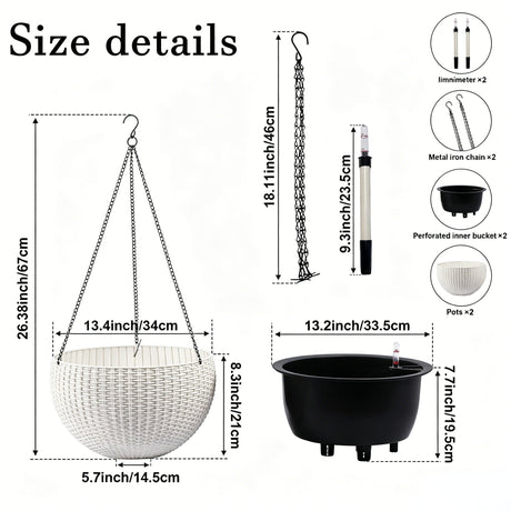 Self Watering Hanging Planter