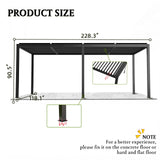 Premium Louver Pergola Aluminium Frame & Louvers