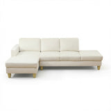 L - Shaped Sectional Sofa With Chaise & Ottoman