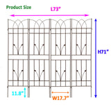 Metal Garden Trellis Rustproof For Climbing Plants Outdoor Flower Support