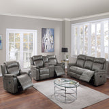 Contemporary Living Room Set, Horizontal And Vertical Tufting