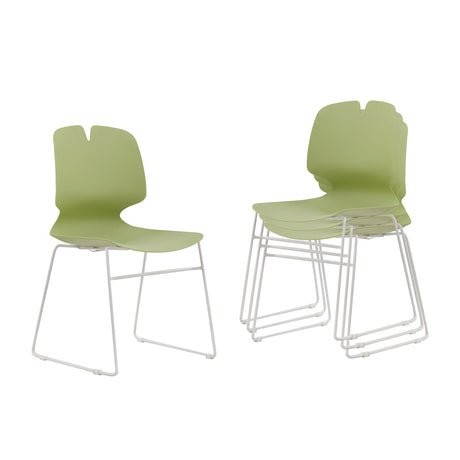 Modern Stacked Office Chairs (Set of 4)