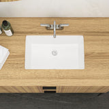 Modern Ceramic Undermount Bathroom Sink With Overflow, High Quality