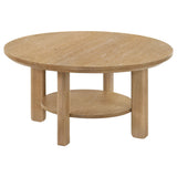 Crispin - Round Table With Lower Shelf