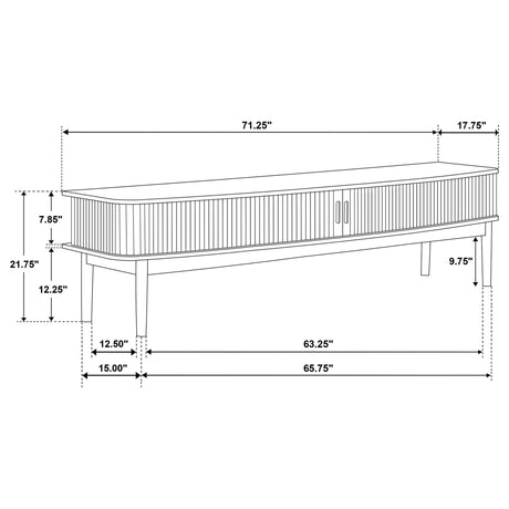 Teleli - TV Stand - Natural