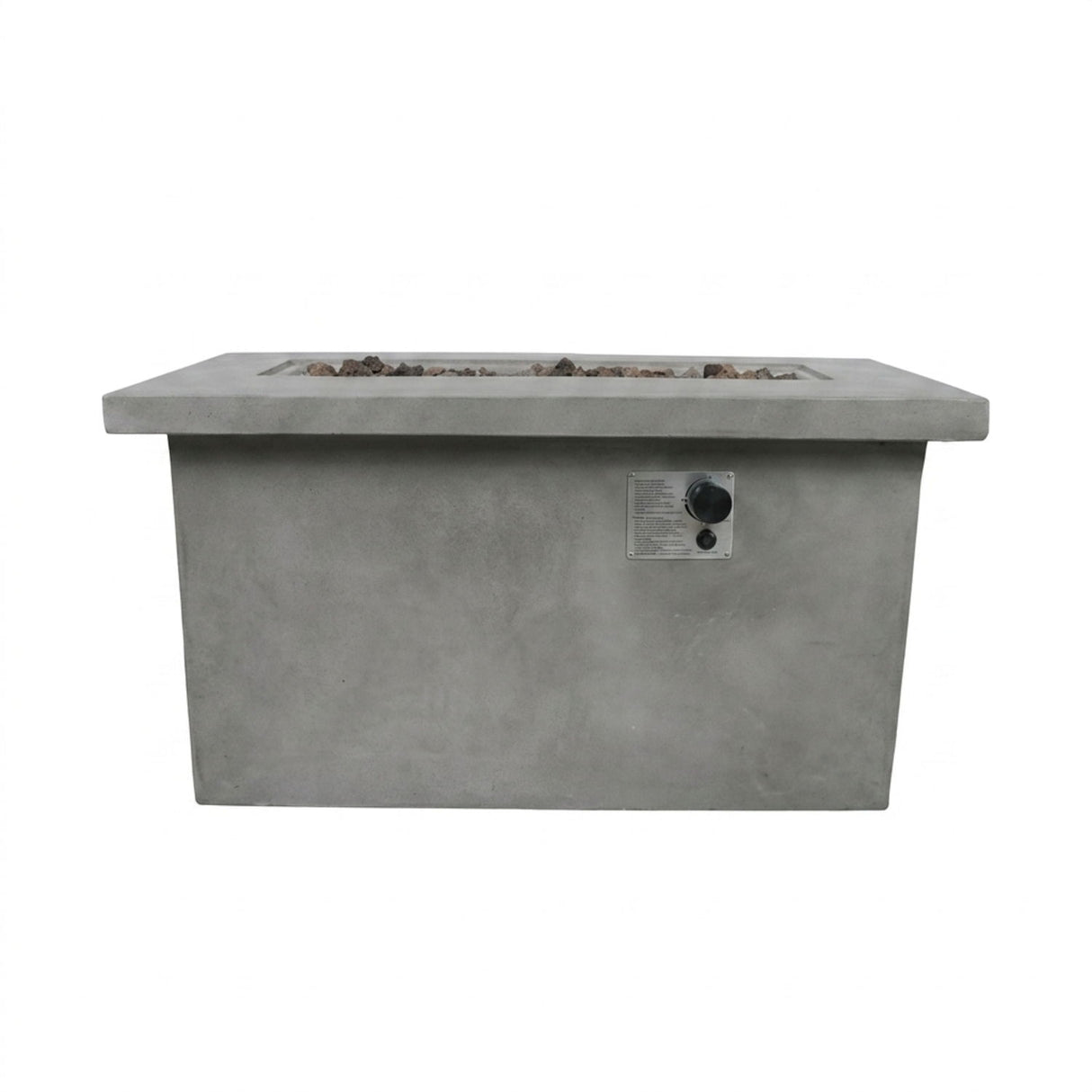 Propane / Natural Gas Outdoor Fire Pit Table - Gray