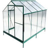 Polycarbonate house, Heavy Duty Outdoor Aluminum Walk-In House Kit With Rain Gutter, Vent And Door For Backyard Garden