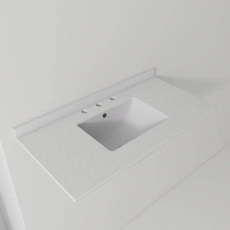 Basin Sink, 0.6" Ultra Thin Profile, Triple Faucet Holes