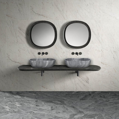 Bathroom Vessel Sink With Wavy Design
