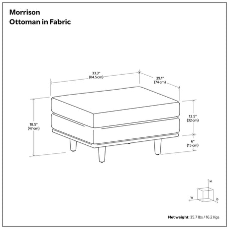 Morrison - Handcrafted Ottoman