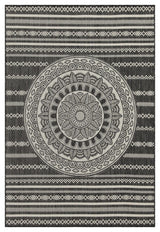 Sunshine - 5'3" X 7'3" Indoor, Outdoor Area Rug - Anthracite - Polypropylene
