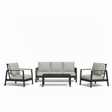 Modern 5 Seat Outdoor Patio Furniture Set With Coffee Table