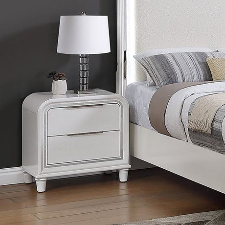 Nightstand With 2 Drawers Bedside Table - White