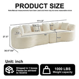 Sectional Sofa, Oversized 4 Seater With Deep Seat Design