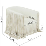 Isle - Swivel Chair With Fringe Accent