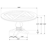Rhea - Round Dining Table - Rustic