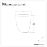Cavan - Cast Aluminum Side Table - Antique Brass