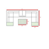 Wicker Sectional Seating Group With Cushions